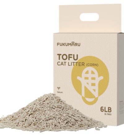 FUKUMARU Corn Tofu Cat Litter 4*2.7 kg/6 LB （4 Package）