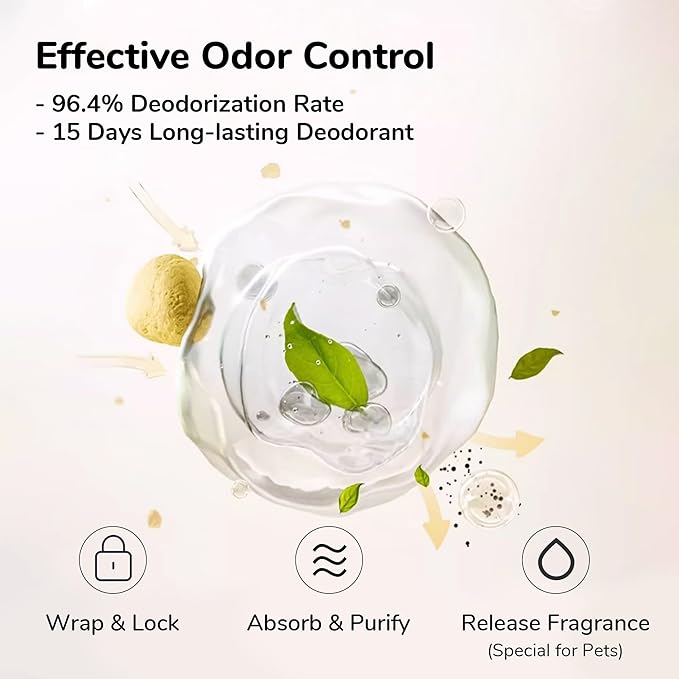 FUKUMARU Mixed Cat Litter (White tea) 4*2.7 kg/6 LB ( 4 Package) - Image 2