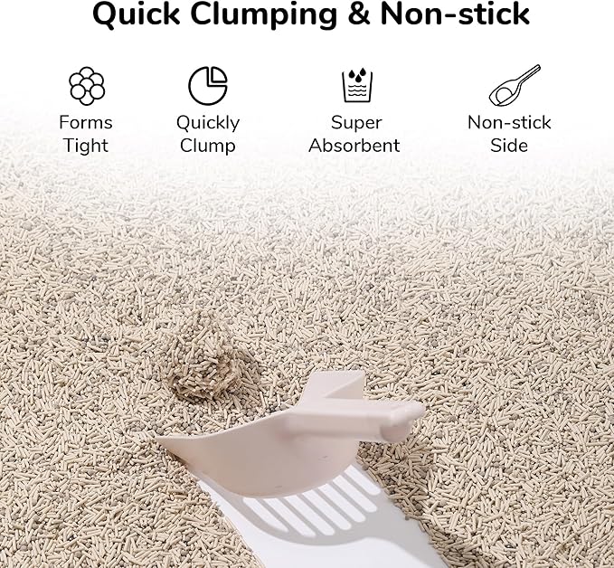 FUKUMARU Mixed Cat Litter (White tea) 4*2.7 kg/6 LB ( 4 Package) - Image 3