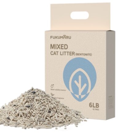 FUKUMARU Mixed Cat Litter (White tea)  4*2.7 kg/6 LB （ 4 Package）