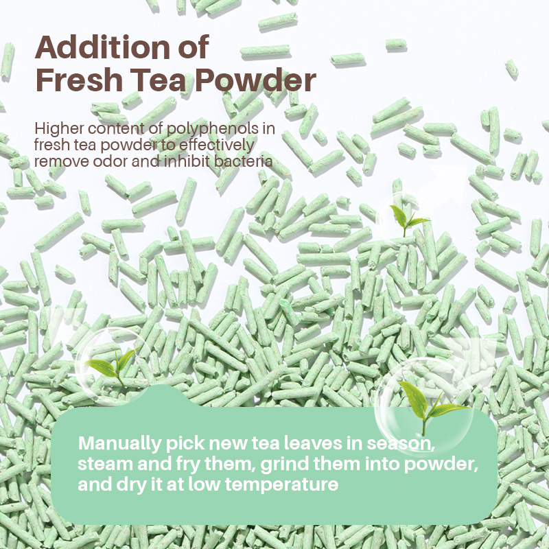 FUKUMARU Tofu Cat Litter (Green Tea Scent) 10 kg - Image 2